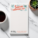 Customizable Santa’s Shopping List Notepads Notepad Market Dwellings