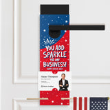 You Add Sparkle To My Business! Happy 4th of July | 4th Of July Door Hangers Holiday Door Hanger Market Dwellings