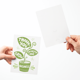 Thank You For Helping Me Grow My Business | Greeting Cards with Envelopes Greeting Card Market Dwellings