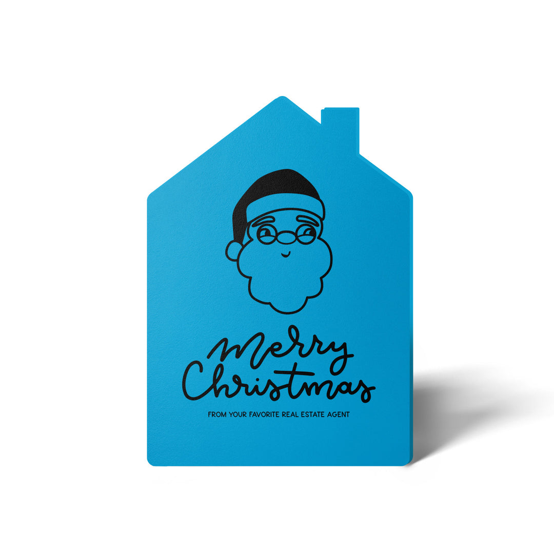 Set of Santa "Merry Christmas from Your Favorite Real Estate Agent" | Holiday Greeting Cards | Envelopes Included | 30-GC002 Greeting Card Market Dwellings ARCTIC