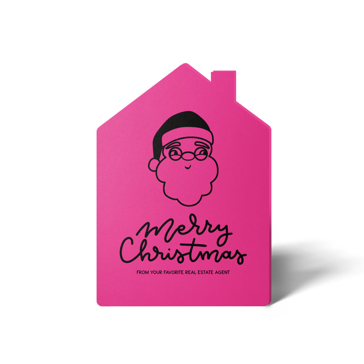 Set of Santa "Merry Christmas from Your Favorite Real Estate Agent" |  Holiday Greeting Cards | Envelopes Included | 30-GC002