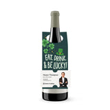 Eat, Drink, & Be Lucky! | St. Patrick's Day Bottle Hang Tags Bottle Tag Market Dwellings GREEN 10