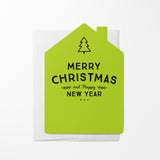 "Merry Christmas and Happy New Year" | Greeting Cards with Envelopes Greeting Card Market Dwellings