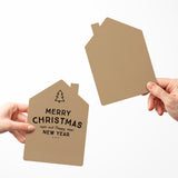 "Merry Christmas and Happy New Year" | Greeting Cards with Envelopes Greeting Card Market Dwellings