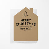"Merry Christmas and Happy New Year" | Greeting Cards with Envelopes Greeting Card Market Dwellings