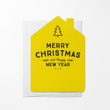 "Merry Christmas and Happy New Year" | Greeting Cards with Envelopes Greeting Card Market Dwellings