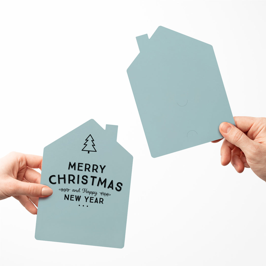 Set of "Merry Christmas and Happy New Year" |  Holiday Greeting Cards | Envelopes Included | 31-GC002