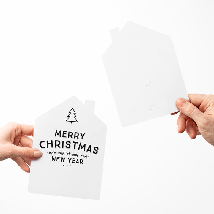 Set of "Merry Christmas and Happy New Year" |  Holiday Greeting Cards | Envelopes Included | 31-GC002