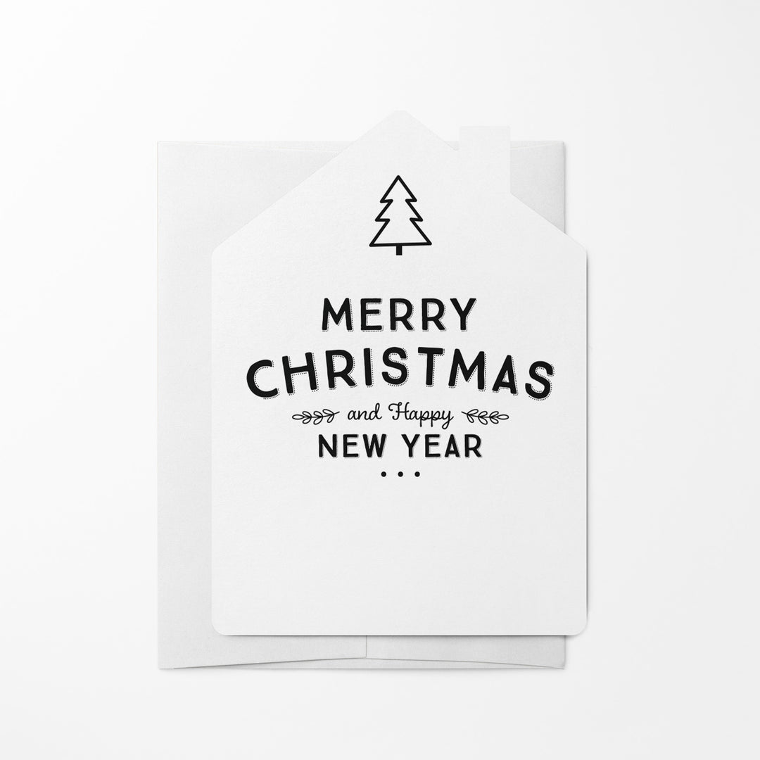 Set of "Merry Christmas and Happy New Year" |  Holiday Greeting Cards | Envelopes Included | 31-GC002