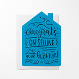 Congrats on Selling Your Home Real Estate Agent | Real Estate Greeting Cards with Envelopes Greeting Card Market Dwellings