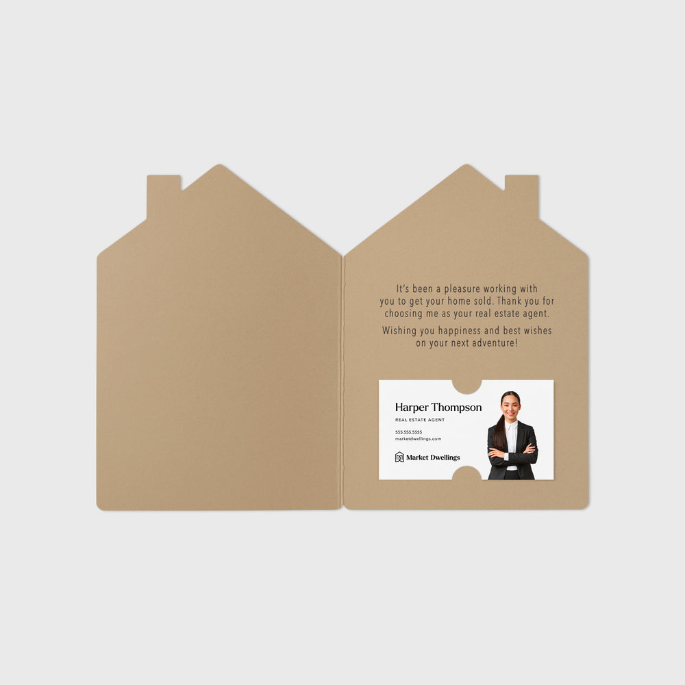 Set of Congrats on Selling Your Home Real Estate Agent Greeting Cards | Envelopes Included | 32-GC002 Greeting Card Market Dwellings