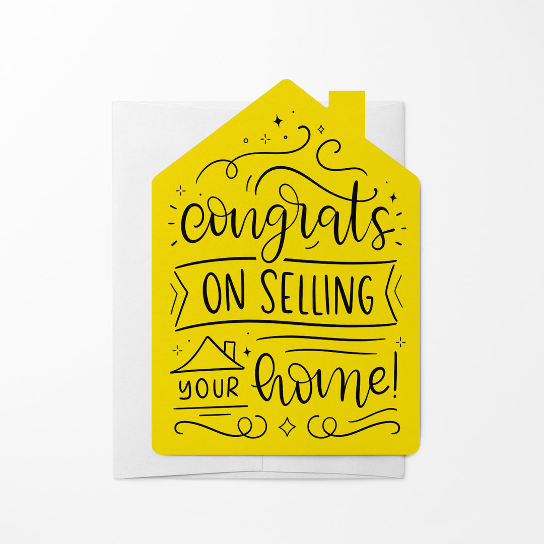 Set of "Congrats on Selling Your Home" Real Estate Agent Greeting Cards | Envelopes Included | 32-GC002 Greeting Card Market Dwellings