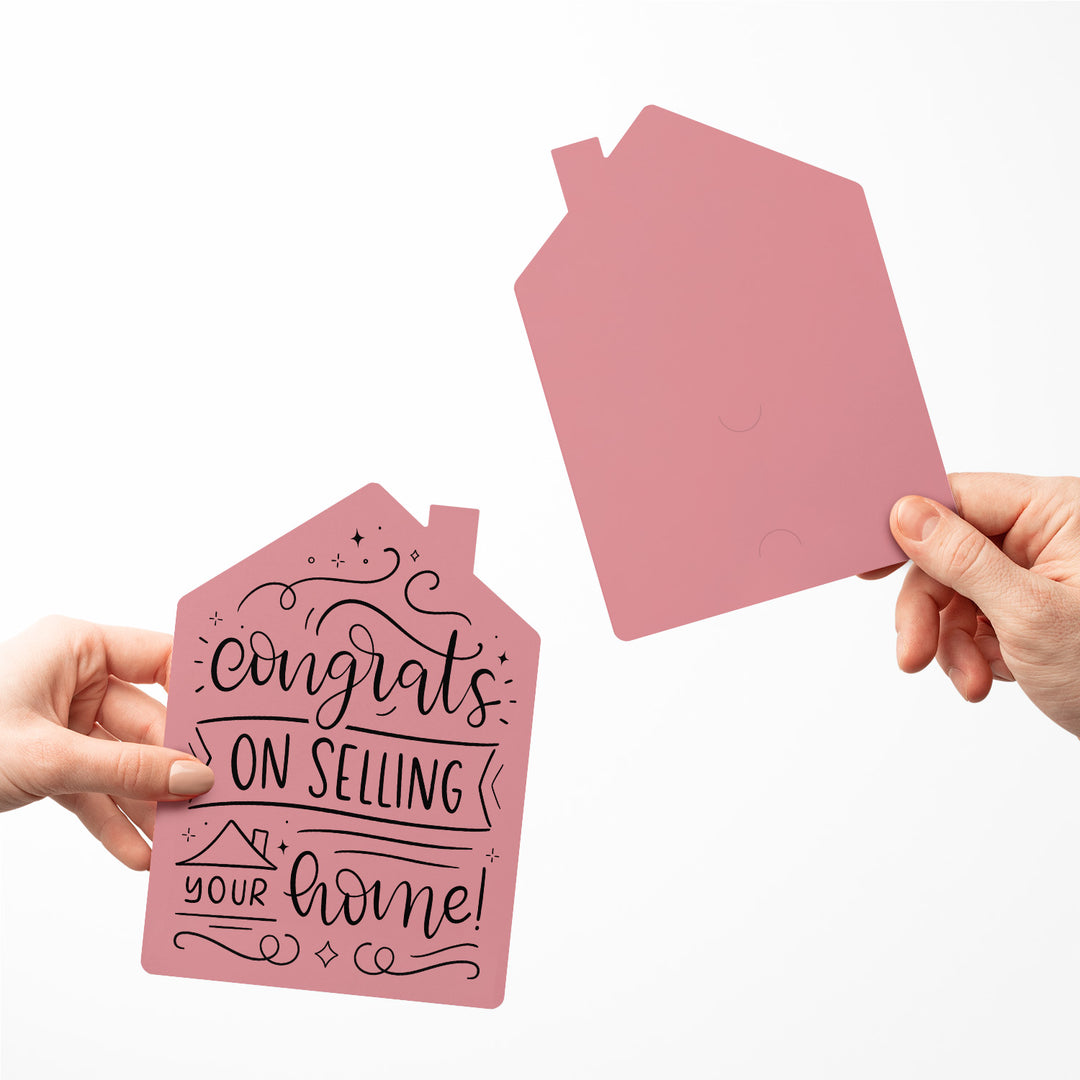 Set of "Congrats on Selling Your Home" Real Estate Agent Greeting Cards | Envelopes Included | 32-GC002