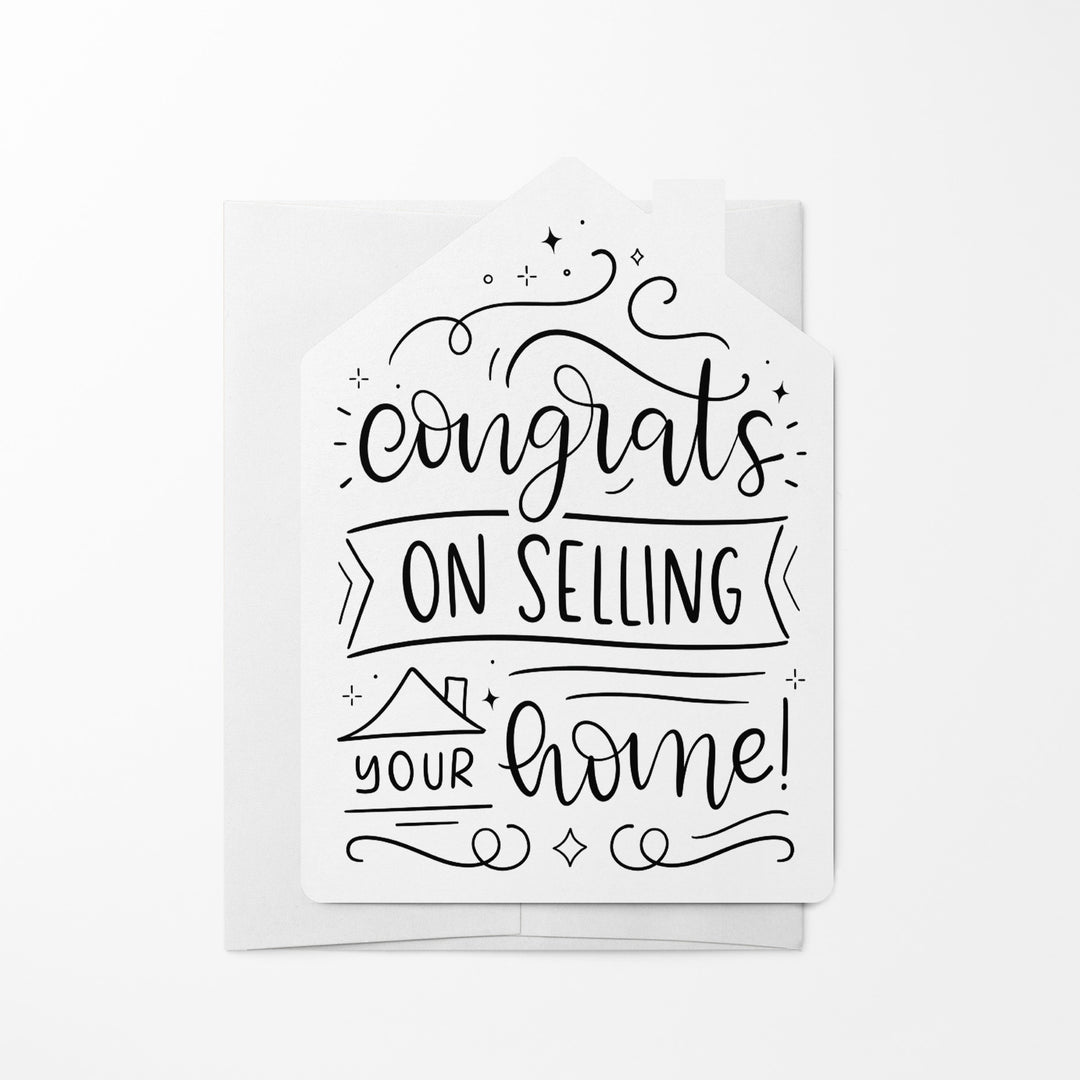 Set of "Congrats on Selling Your Home" Real Estate Agent Greeting Cards | Envelopes Included | 32-GC002