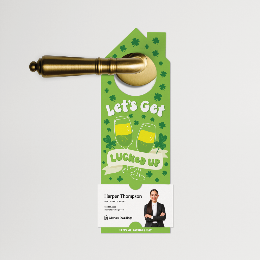 Pot Of Gold Mimosas Recipe | St. Patrick's Day Door Hangers | 338-DH002 Door Hanger Market Dwellings   