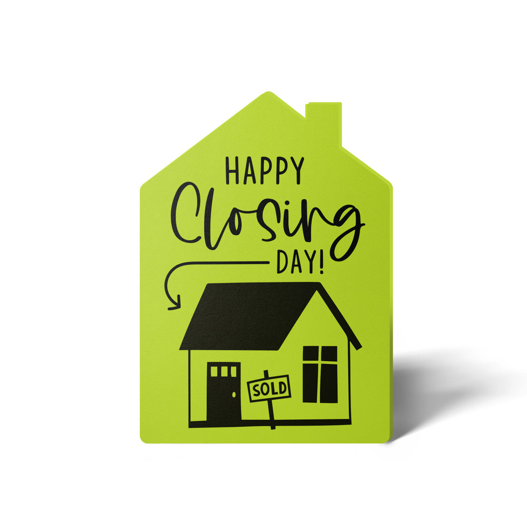 Set of "Happy Closing Day" Real Estate Agent Greeting Cards | Envelopes Included | 34-GC002 Greeting Card Market Dwellings GREEN APPLE