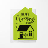 "Happy Closing Day" Real Estate Agent | Real Estate Greeting Cards with Envelopes Greeting Card Market Dwellings