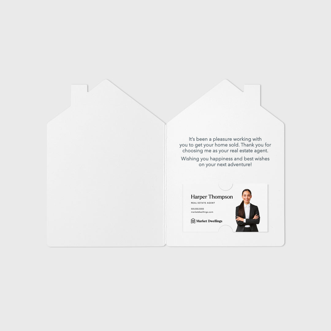 Set of "Congrats on Selling Your Home" Real Estate Agent Greeting Cards | Envelopes Included | 35-GC002 Greeting Card Market Dwellings