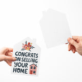 "Congrats on Selling Your Home" Real Estate Agent | Real Estate Greeting Cards with Envelopes Greeting Card Market Dwellings