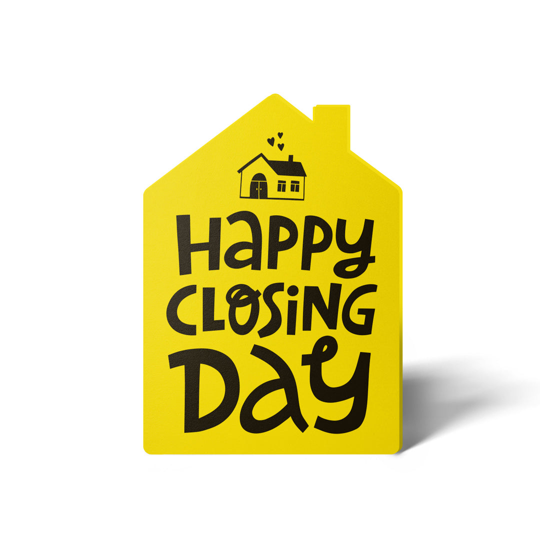 Set of "Happy Closing Day" Real Estate Greeting Cards | Envelopes Included | 36-GC002 Greeting Card Market Dwellings LEMON