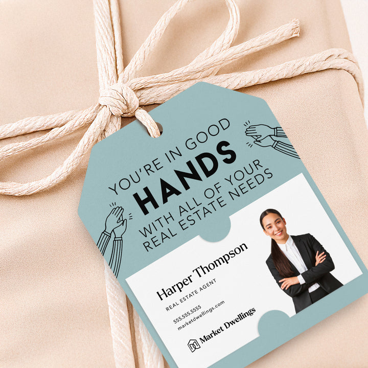 You’re in Good Hands Real Estate | Gift Tags Gift Tag Market Dwellings