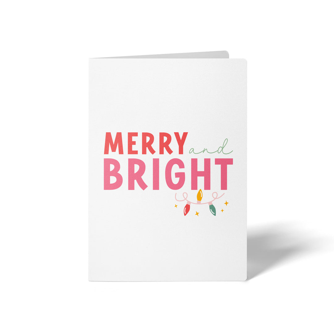 Set of Merry And Bright | Christmas Greeting Cards | Envelopes Included | 38-GC001 Greeting Card Market Dwellings