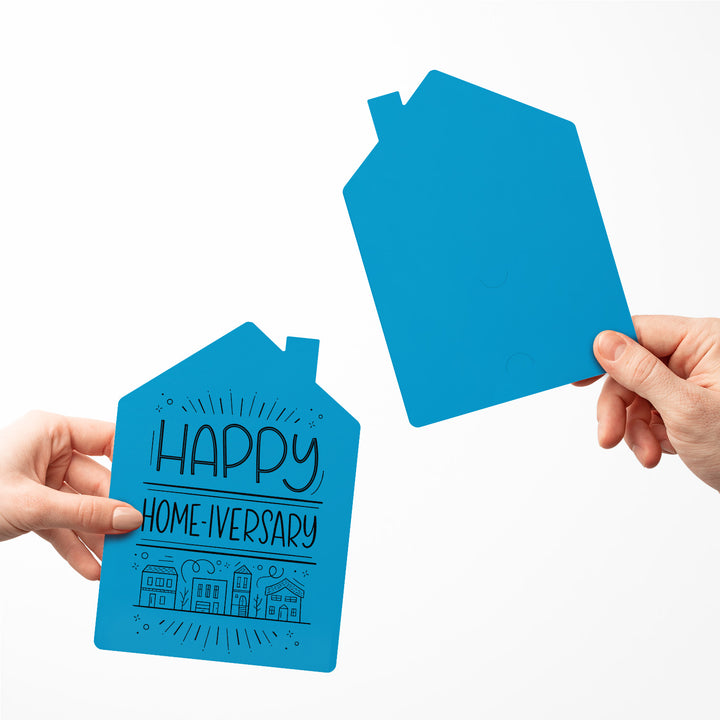 Set of "Happy Home-iversary" Greeting Cards | Envelopes Included | 39-GC002