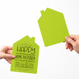 "Happy Home-iversary" | Real Estate & Mortgage Greeting Cards with Envelopes Greeting Card Market Dwellings