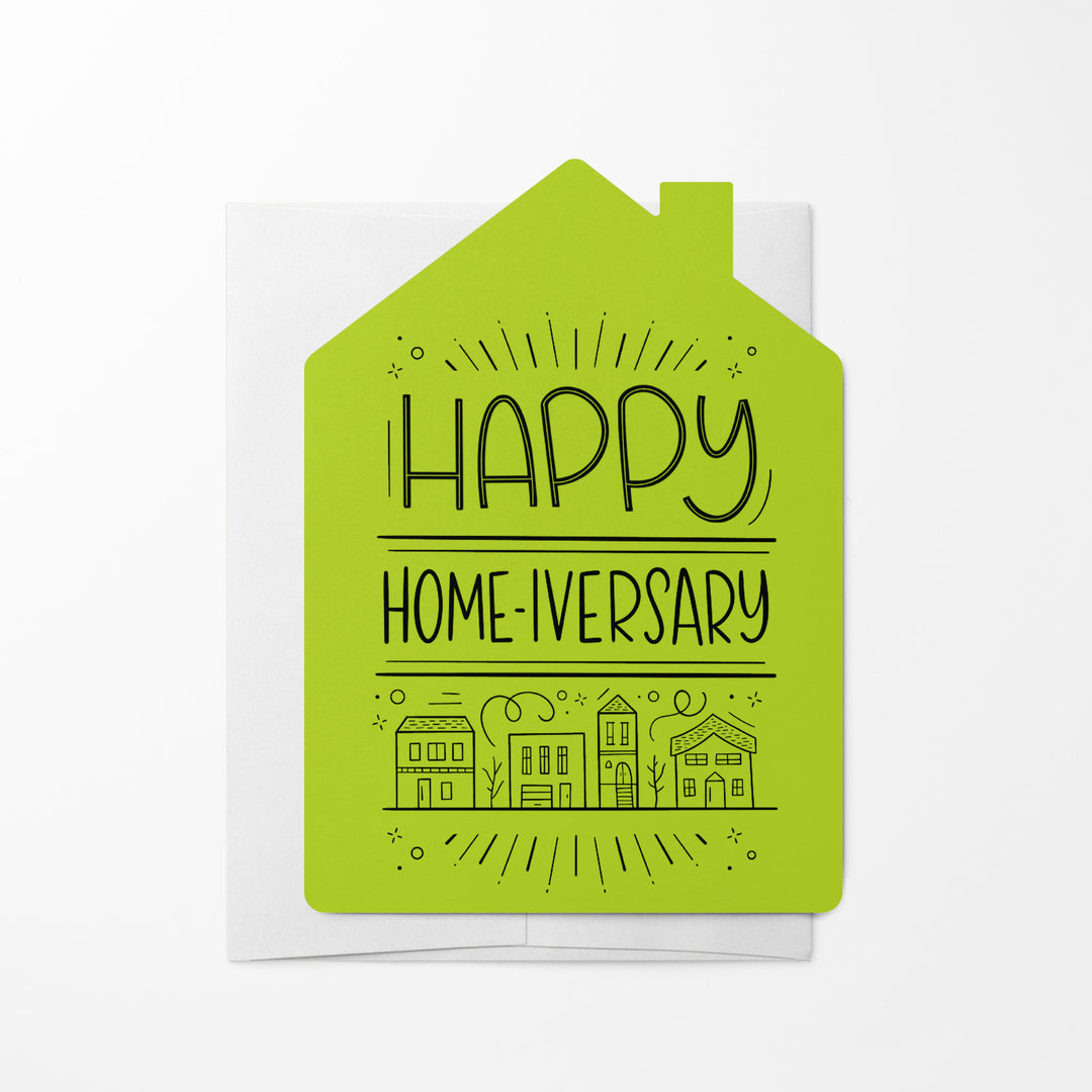 Set of "Happy Home-iversary" Greeting Cards | Envelopes Included | 39-GC002