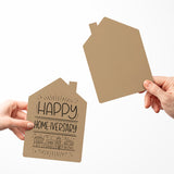 "Happy Home-iversary" | Real Estate & Mortgage Greeting Cards with Envelopes Greeting Card Market Dwellings