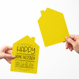 "Happy Home-iversary" | Real Estate & Mortgage Greeting Cards with Envelopes Greeting Card Market Dwellings