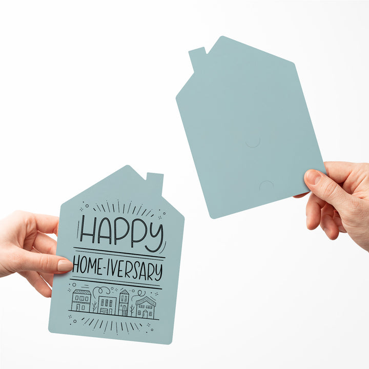 Set of "Happy Home-iversary" Greeting Cards | Envelopes Included | 39-GC002