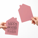 "Happy Home-iversary" | Real Estate & Mortgage Greeting Cards with Envelopes Greeting Card Market Dwellings