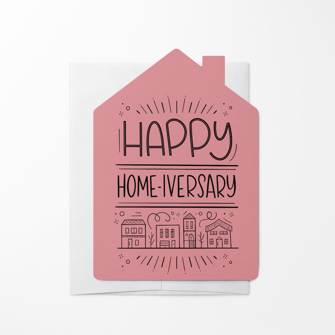 Set of "Happy Home-iversary" Greeting Cards | Envelopes Included | 39-GC002