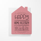 "Happy Home-iversary" | Real Estate & Mortgage Greeting Cards with Envelopes Greeting Card Market Dwellings