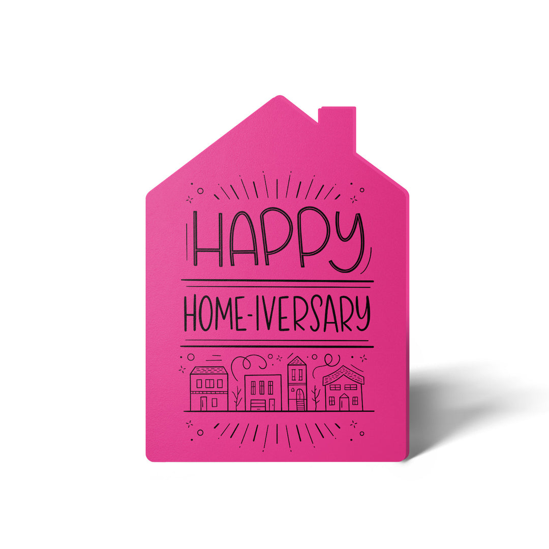 Set of "Happy Home-iversary" Greeting Cards | Envelopes Included | 39-GC002