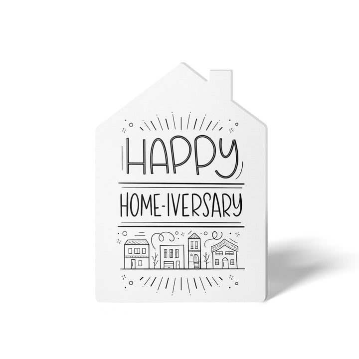 Set of "Happy Home-iversary" Greeting Cards | Envelopes Included | 39-GC002