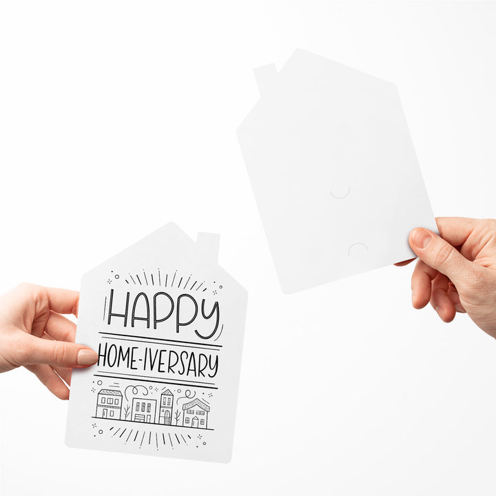 Set of "Happy Home-iversary" Greeting Cards | Envelopes Included | 39-GC002