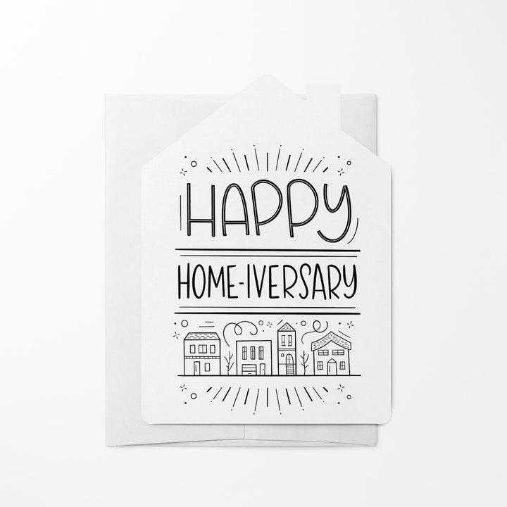 Set of "Happy Home-iversary" Greeting Cards | Envelopes Included | 39-GC002