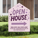 Open House Real Estate Yard Sign Yard Sign Market Dwellings