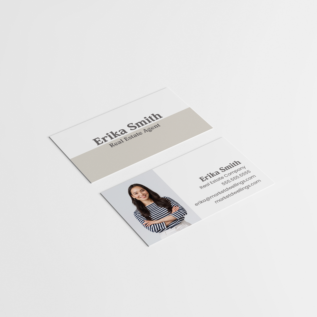 Clean Slate Minimalist Business Cards | BC-01 Business Cards Market Dwellings   