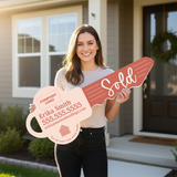 Sold Real Estate Key Sign Photo Prop Key Sign Market Dwellings