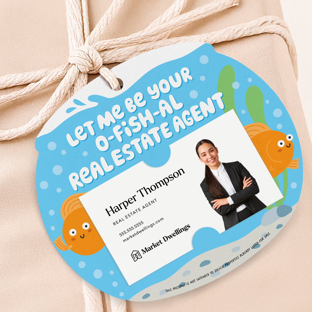 Let Me Be Your O-Fish-Al Real Estate Agent | Gift Tags Gift Tag Market Dwellings