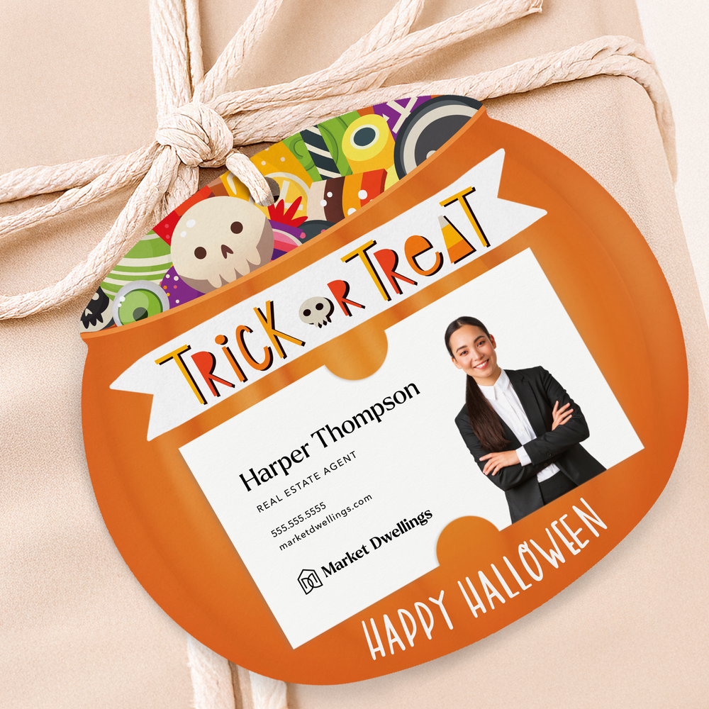 Trick or Treat Happy Halloween Gift Tags | Pop By Gift Tags | H1-GT002 Gift Tag Market Dwellings