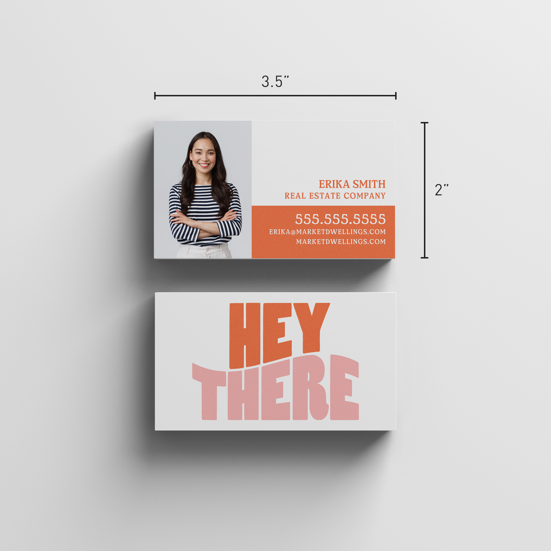 Hey There | Business Cards | BC-09-AB Business Cards Market Dwellings   