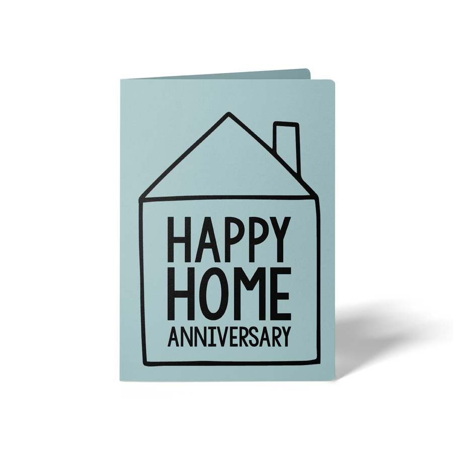 Set of Happy Home Anniversary Greeting Cards | Envelopes Included Greeting Card Market Dwellings LIGHT BLUE