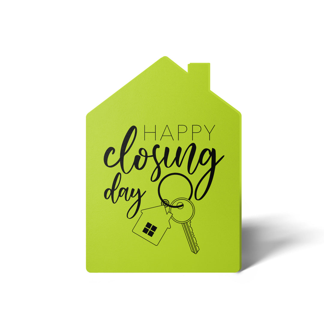 Set of Happy Closing Day Real Estate Agent Greeting Cards | Envelopes Included | 4-GC002 Greeting Card Market Dwellings GREEN APPLE