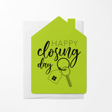 Happy Closing Day Real Estate Agent | Real Estate Greeting Cards with Envelopes Greeting Card Market Dwellings