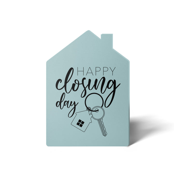 Set of Happy Closing Day Real Estate Agent Greeting Cards | Envelopes Included | 4-GC002 Greeting Card Market Dwellings LIGHT BLUE