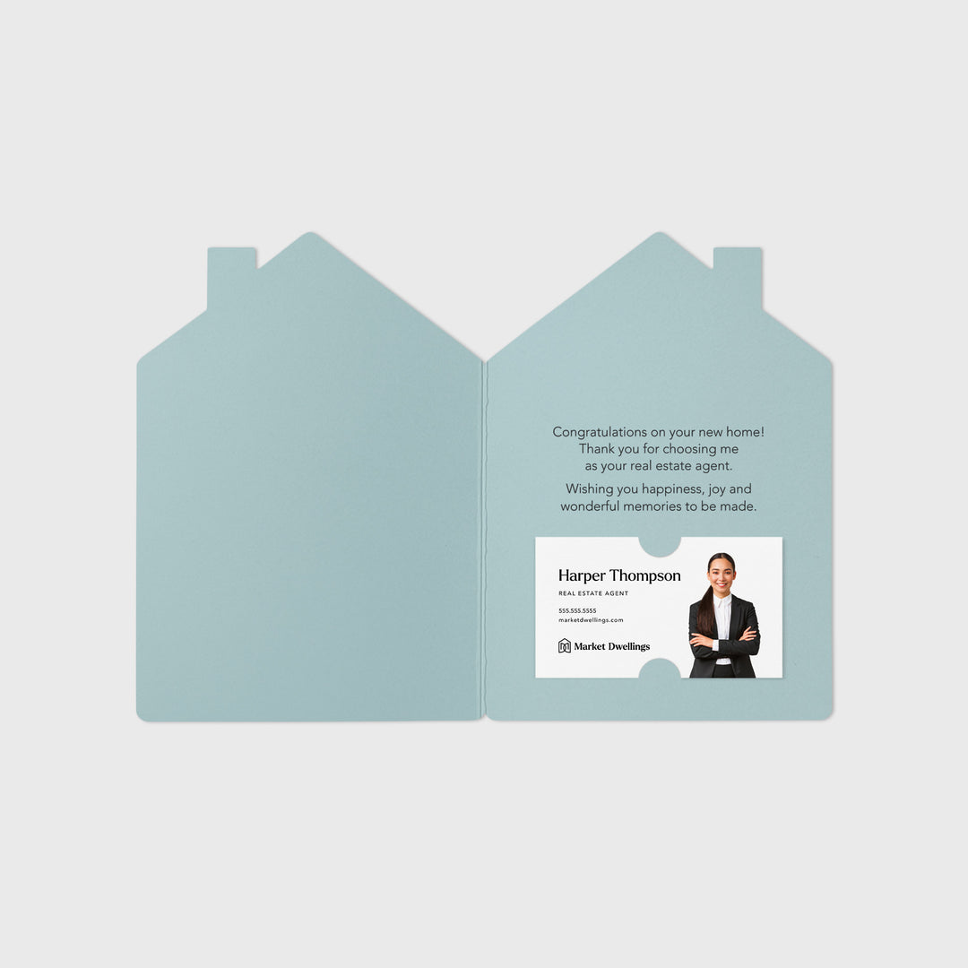 Set of Happy Closing Day Real Estate Agent Greeting Cards | Envelopes Included | 4-GC002